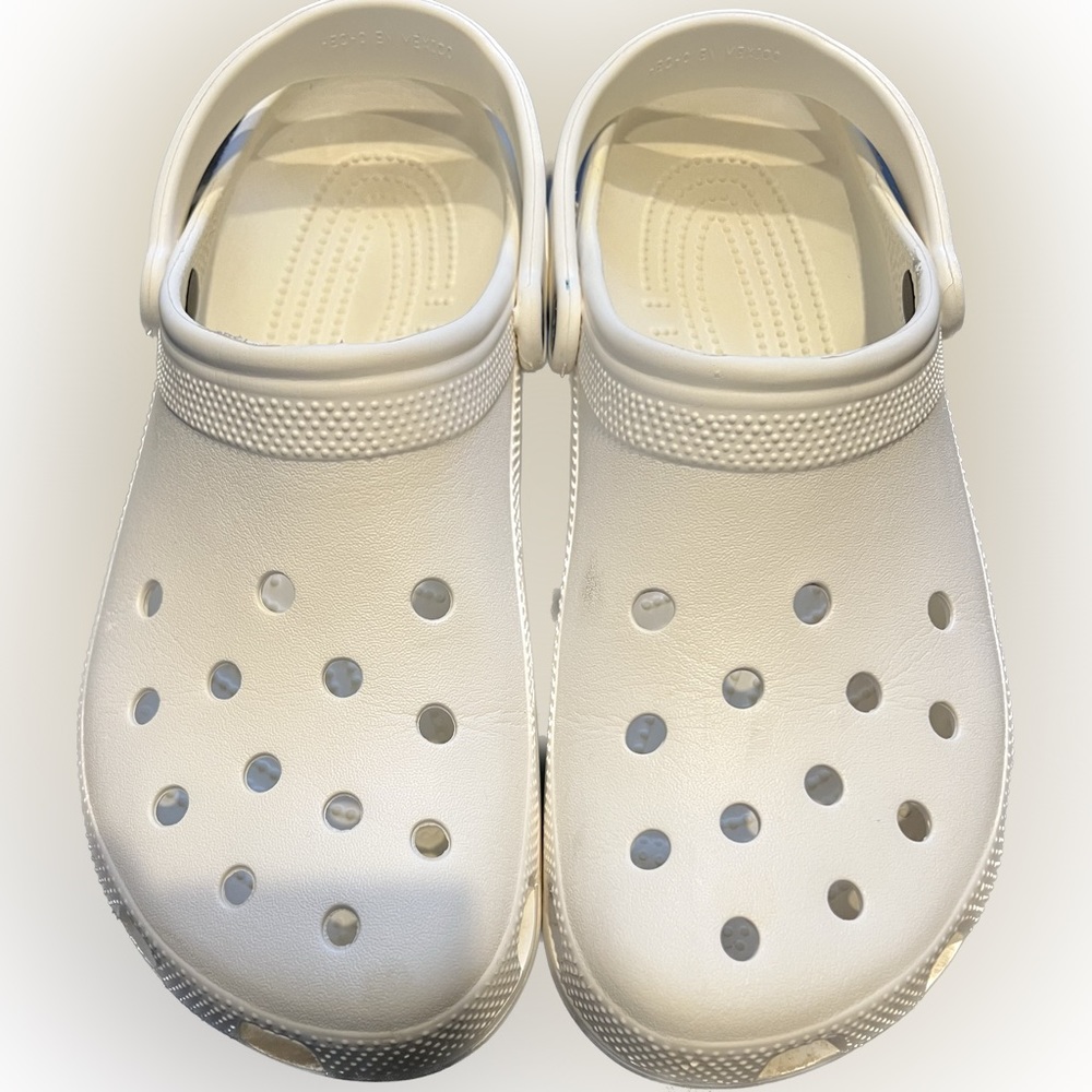 Men’s white crocs size 12